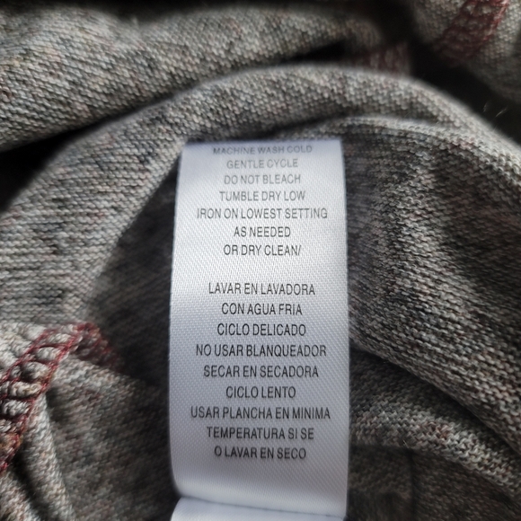 52seven Women's Long-Sleeve Mock Neck Hacci Dress. Size L - Picture 7 of 7